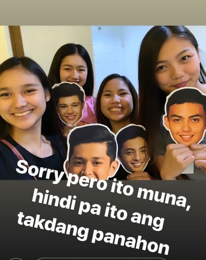 prangka_'s tweet photo. Anuna?  May kokontra pa ba?..  Tamis ng ngiti nila oh?  Ayieee @itsmeangelieofc @imsethfedelin @msKarinaB @AljonMendoza_ @kaori_oinuma @iamrhysmiguel @JELAYPILONES08 @KurtAccOfficial 

#Sethlie https://t.co/1zNM270uNm