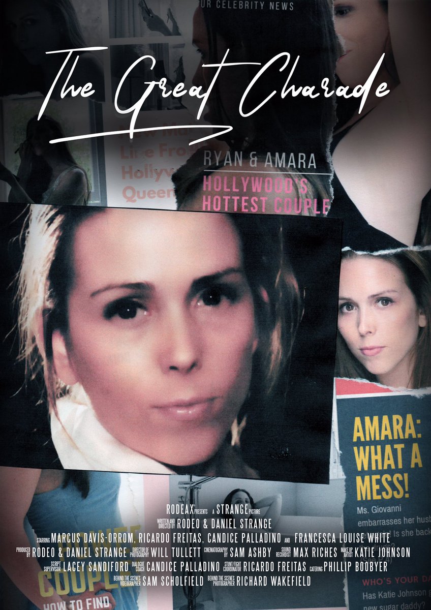 RodeaxRodeo's tweet photo. Amara Giovanni... What a mess! ๐ Played by the wonderful and very not a mess @FrancescaLWhite in our up and coming feature film, #TheGreatCharade
#film #movie #hollywood #celebrity #ComingSoon #thriller #MovieNews #magazine #poster #NewRelease #indiefilm #britishfilm #actor https://t.co/eXMPt15Nif