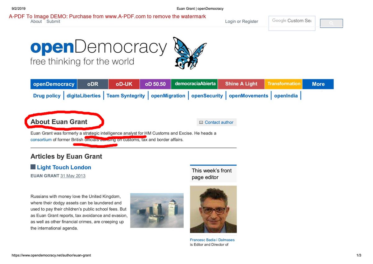 Wikileaks_Ita's tweet image. L&apos;ex analista dell&apos;intelligence britannica Senior di #IntegrityInitiative Euan Grant che scrive le relazioni con i cluster..è legato a #OpenDemocracy.

pdf-archive.com/2019/02/07/eua…

opendemocracy.net/author/euan-gr…