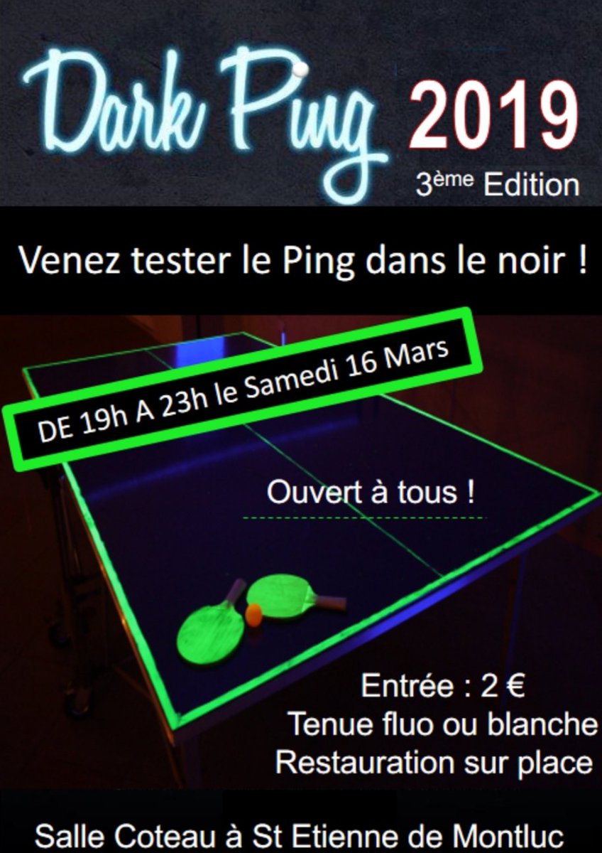 ALSEMTT's tweet image. Dark Ping 2019 à St Étienne de M ontluc :