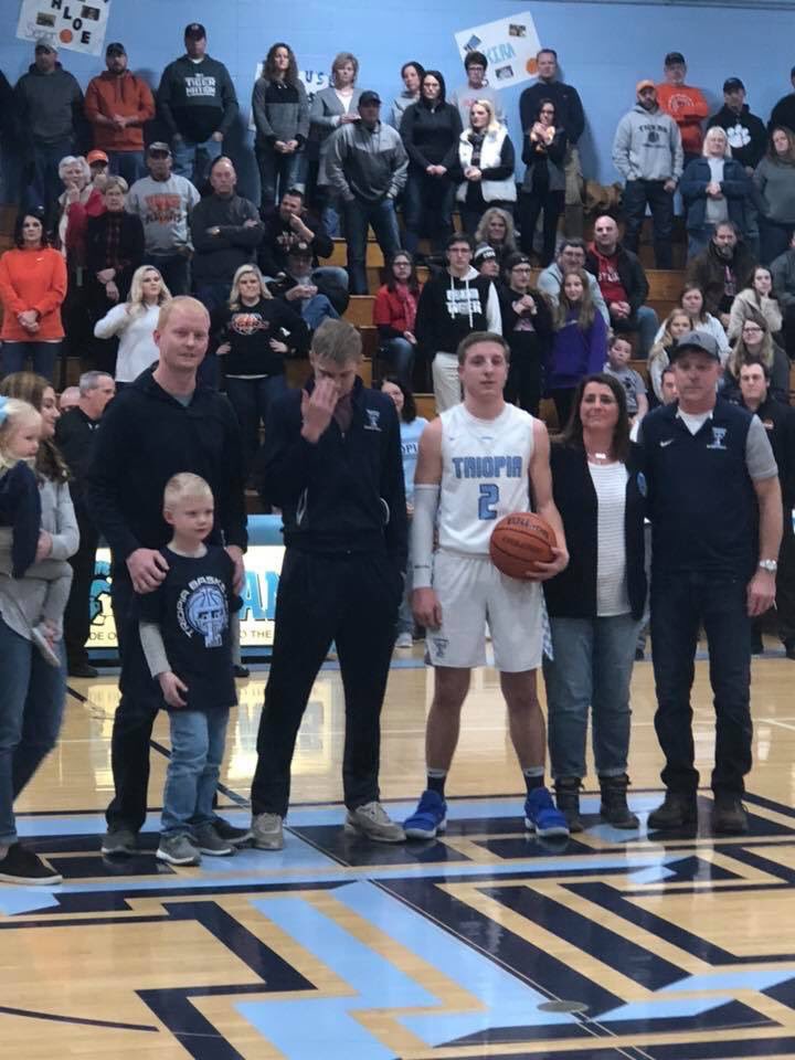bboev8's tweet photo. Proud of this kid for setting the all time scoring record at Triopia. Great accomplishment for a great kid! Proud of all your hard work buddy! @sdbell44  #teamIVB #wintheday https://t.co/aWZtqNnv2q