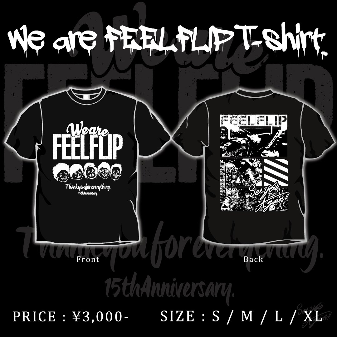feelflip's tweet photo. 🔥We are FEELFLPシャツ完成🔥
会場に行けないけど欲しい！って声を多数頂いたので郵送もありにしました！
14日までにfeelflip@gmail.comに
※名前
※サイズ
※枚数
※郵送or現地
（郵送の場合は住所）

20日までにTシャツ代金振込完了&amp;送料に関して自己負担での対応をしていただける方でお願いします https://t.co/0gTIKLn7Yl