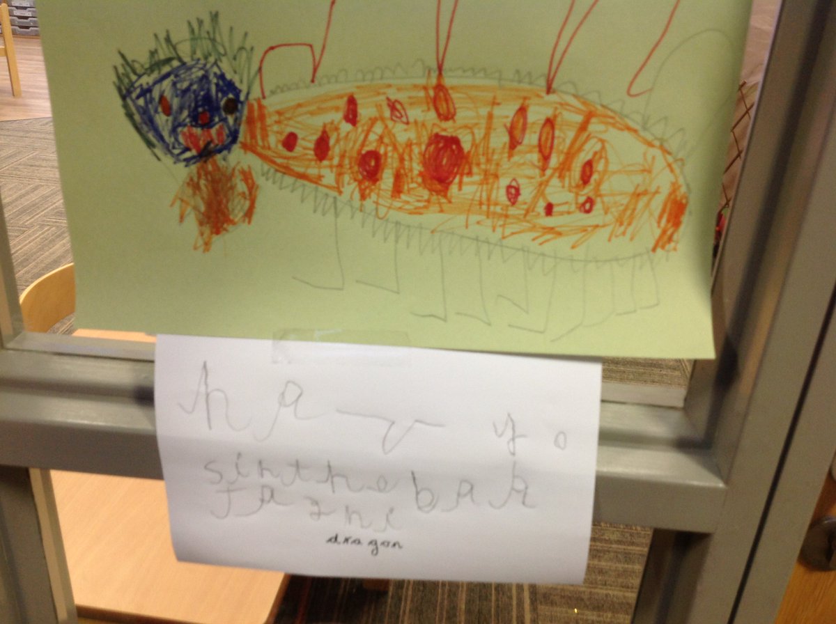 ButterflyIOE's tweet photo. WOW what a week we have had in @ButterflyIOE. On Monday we found out that a dragon and a giant had been in our classroom! The children made posters to see if other people in the school had seen the dragon or the giant. I wonder if we will find out more next week! https://t.co/ORD0U7fd1V