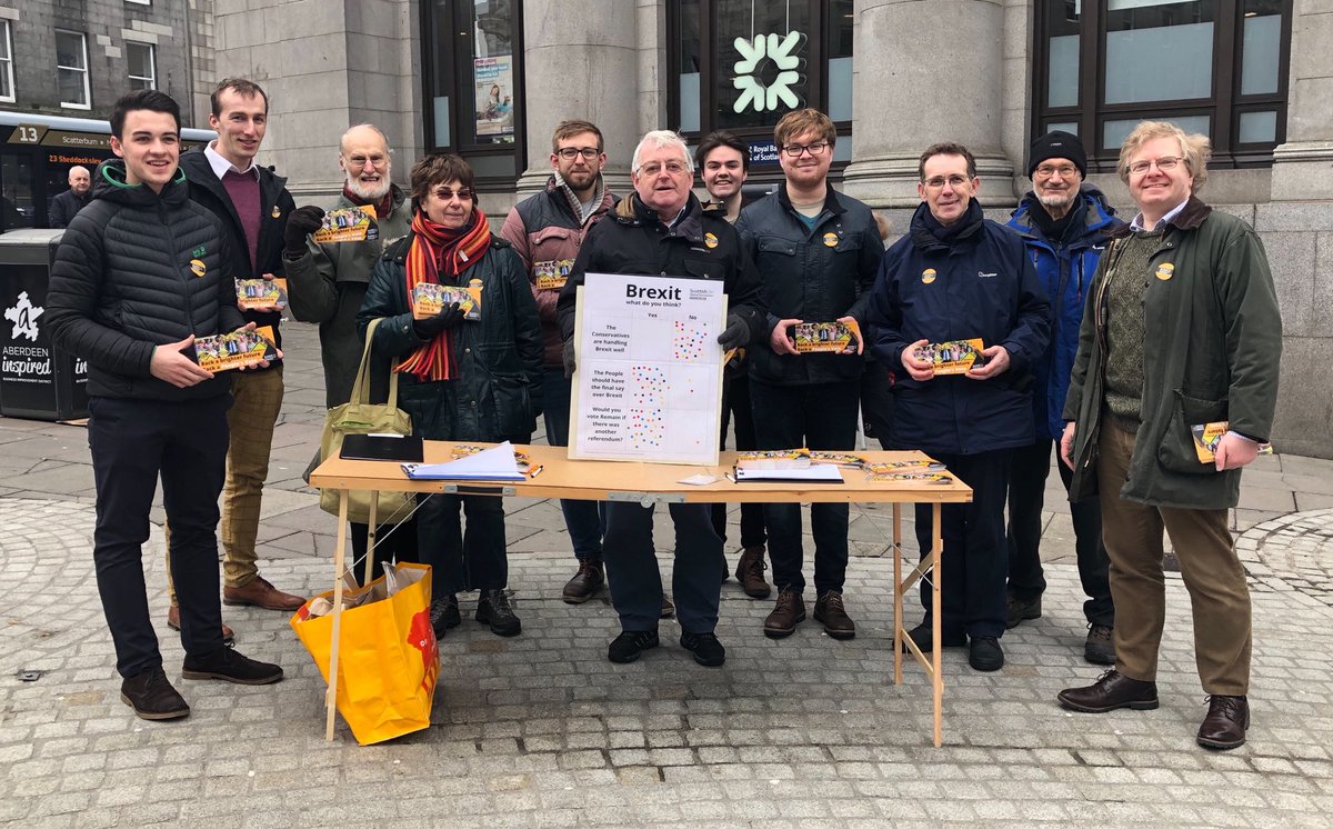Ian Yuill 🔶 (@ianyuill) on Twitter photo Large <a href="/scotlibdems/">Scottish Lib Dems</a> team out in Aberdeen as part of our Exit from Brexit action day Large <a href="/scotlibdems/">Scottish Lib Dems</a> team out in Aberdeen as part of our Exit from Brexit action day
