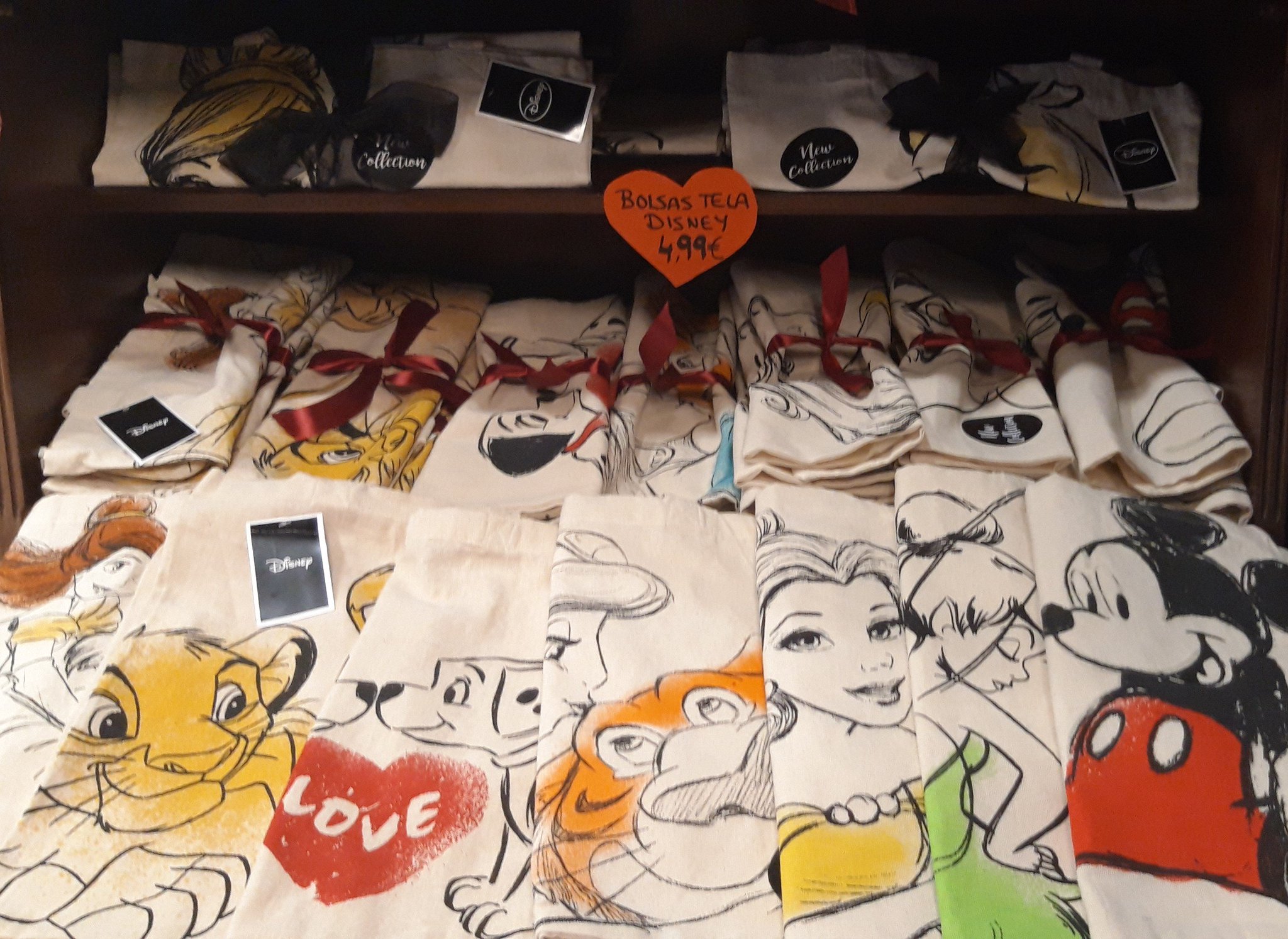 Bolsas de tela disney new arrivals