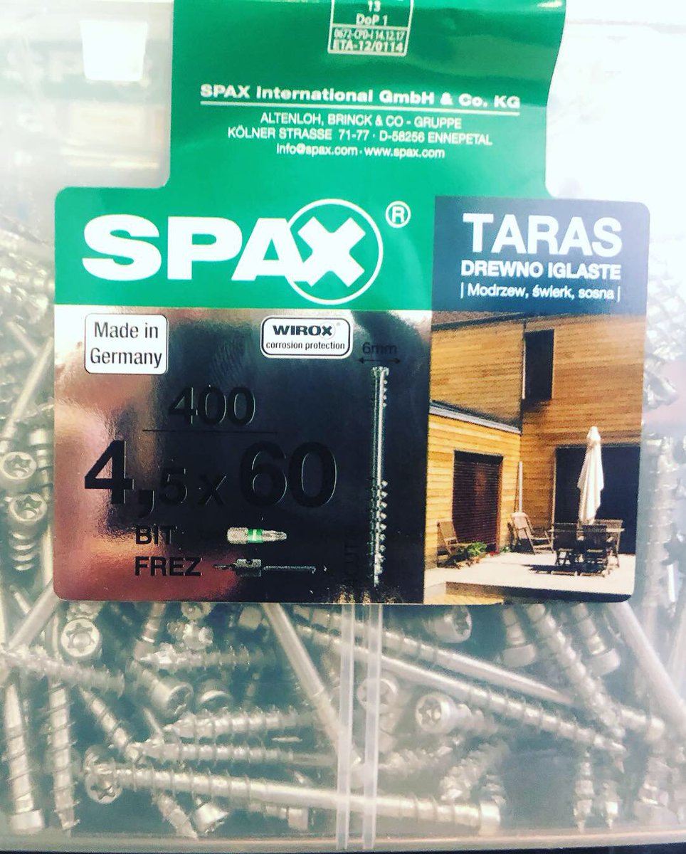 MosKrepej's tweet photo. Саморезы SPAX для террасной доски! #spax #спакс #саморез #саморезы #крепеж #шуруп #терраса #шурупы #терраснаядоска
https://t.co/V0lkXwniPJ https://t.co/F7LlbZ512l