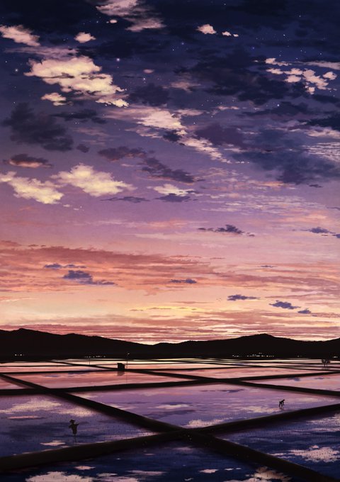 「地平線 夕焼け」のTwitter画像/イラスト(古い順)