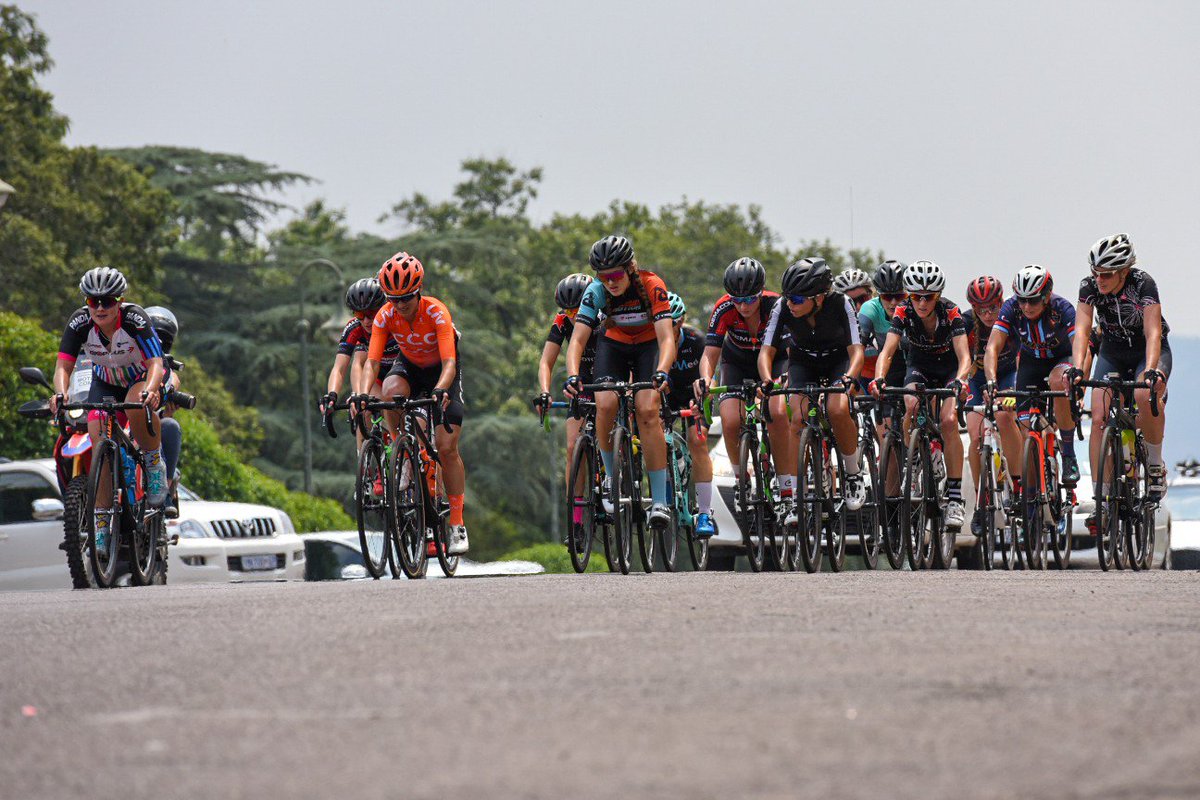 South African National Cycling Championships - Road Race Women

<a href="/juanita_cycle/">Juanita</a> out in front with the bunch together behind her.

LOCATION: Union Buildings, <a href="/CityTshwane/">City of Tshwane</a>, 🇿🇦
