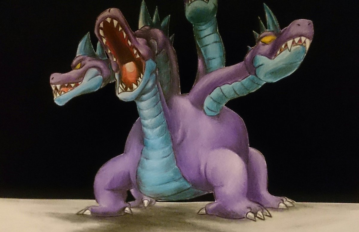 ケイ Dq10 紅蓮の魔剣士 בטוויטר 色鉛筆でキングヒドラ 全てを焼き払いなさい Dq10 Dqmsl ドラクエ10 ドラゴンクエスト イラスト 色鉛筆画