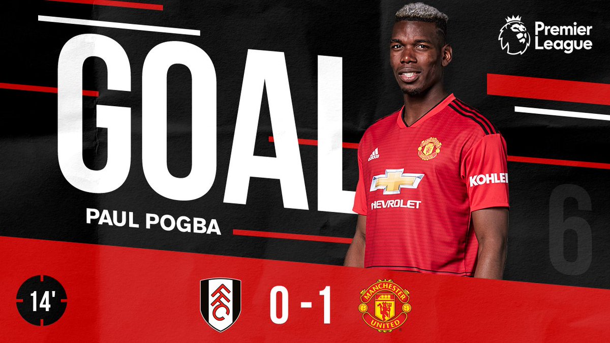 ManUtd's tweet photo. POGBAAAAAAA! #MUFC #FULMUN https://t.co/JlxQnb8BAJ