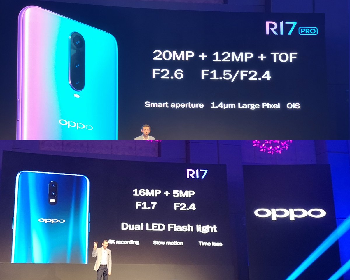 OPPO R17 and R17 Pro : Full Hardware Specs, Features, Prices and Availability