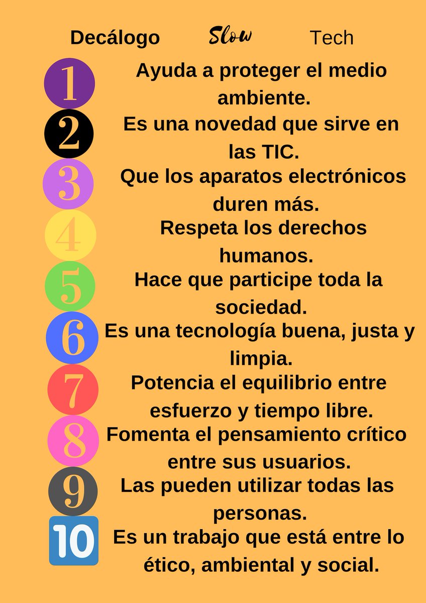 PabloSantosMor2's tweet image. Este es mi decálogo para Slow Tech: 
#MP1013B #SlowTech #SlowTechEdu @jordi_a