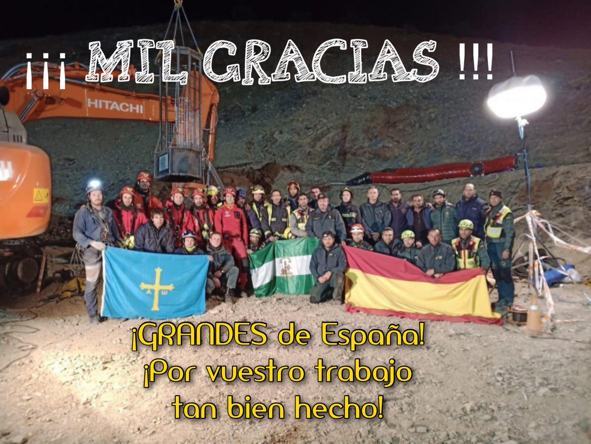 anuncastro's tweet photo. Queda en nuestra #memoria vuestra gesta. Va por vosotros #mineros #bomberos #guardiacivil #proteccióncivil #emergencias #voluntariosTotelán #GRACIAS y por #JulenDEP https://t.co/mr7F0f7FJW