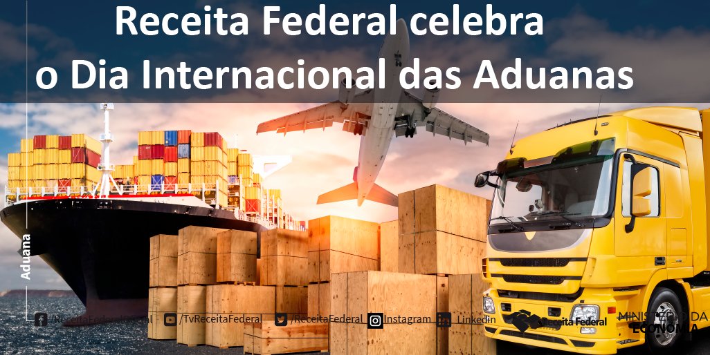 O dia 26 de janeiro é reconhecido globalmente como Dia Internacional das Aduanas, e nesta data as Aduanas do planeta celebram seus avanços e refletem sobre os desafios que a atividade aduaneira enfrentará nos próximos anos.

Saiba mais: goo.gl/13uAj4