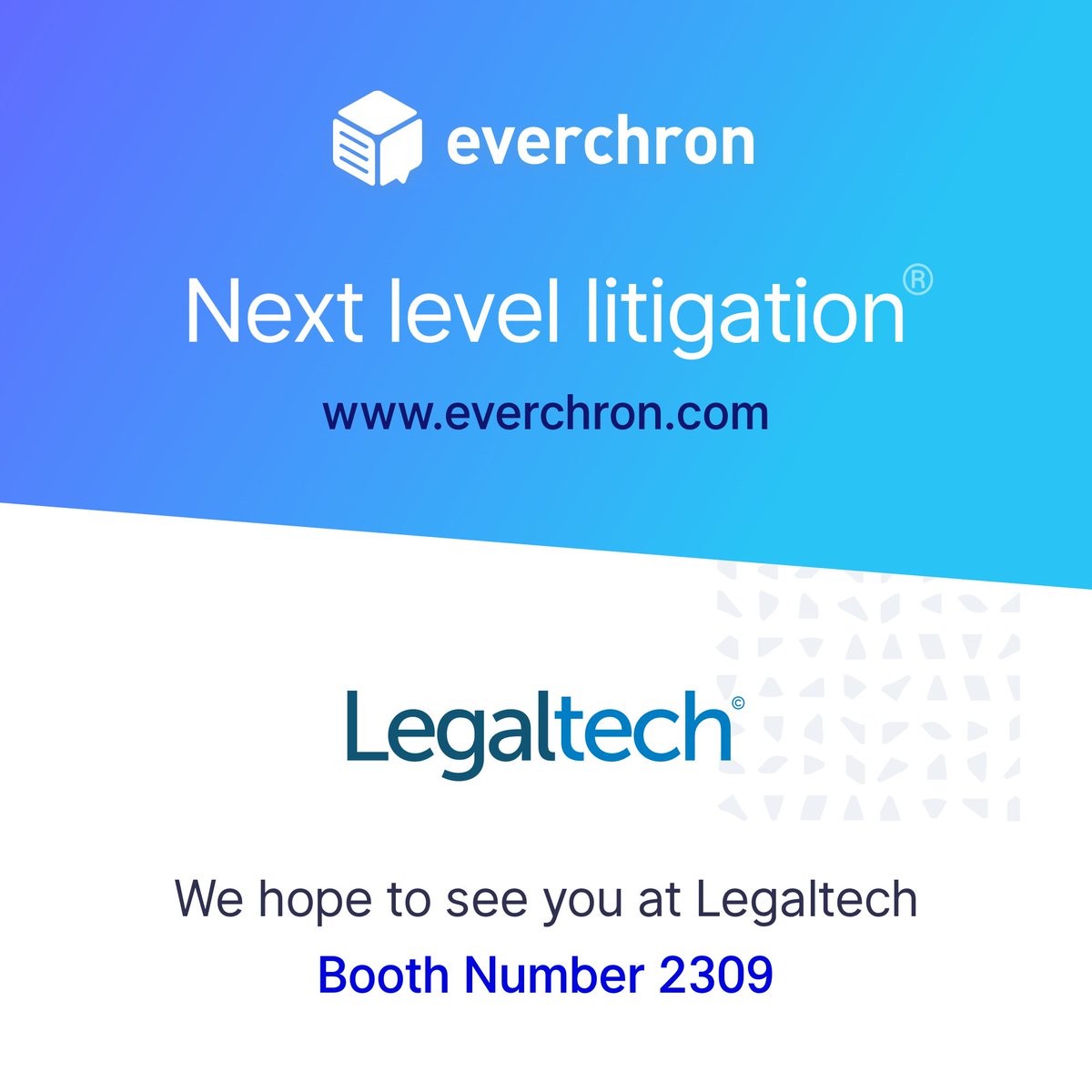 We are in NYC and excited to see everyone at Legaltech! Be sure to swing by our booth (#2309) to say hello #LTNY19