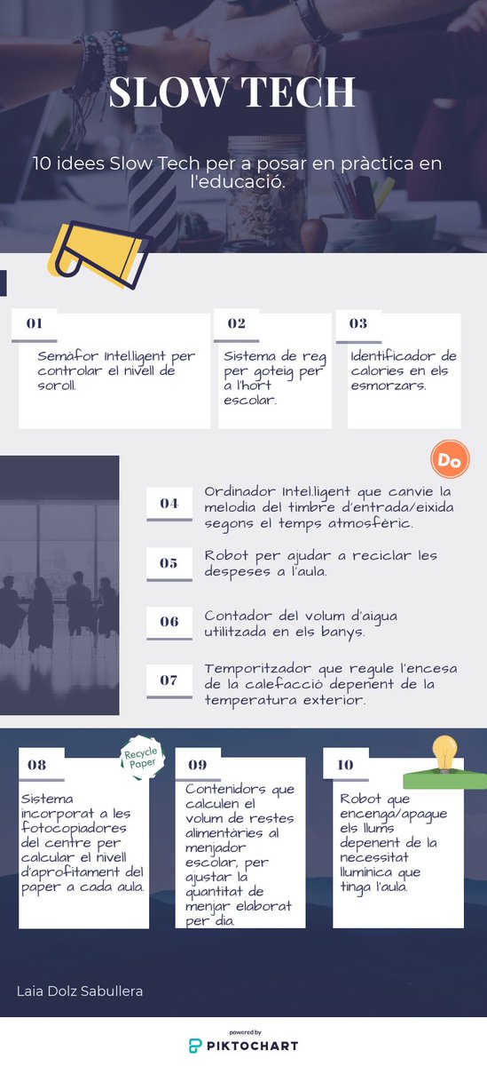 laiadolz5's tweet image. Ací us deixe 10 idees #SlowTech per posar en pràctica en l&apos;educació. #MP1013B #SlowTechEdu @jordi_a