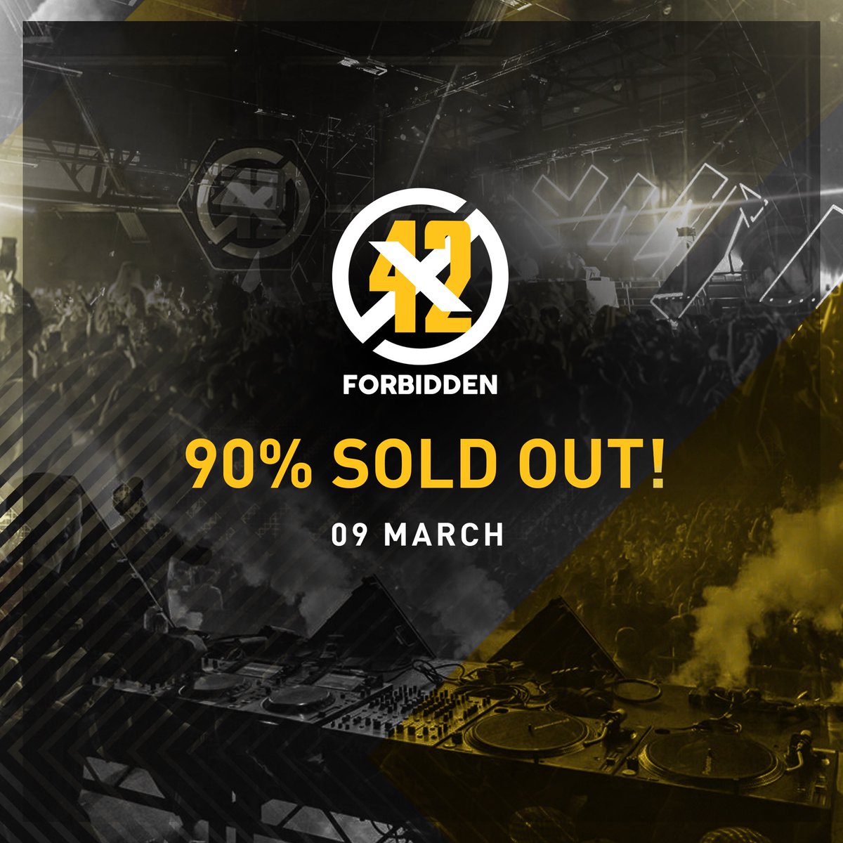EventsForbidden's tweet photo. Only 10% of Final Release tickets remaining🛩 #ticktock https://t.co/W8e6N0b3QF