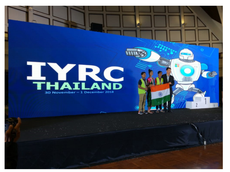 Ahamlearning's tweet photo. We feel proud of our Students!
Three of our students received award at International Youth Robotics Competition (IYRC) - Thailand.
#AhamLearning #Aham #Homeschooling #Hyderabad #SAT #IELTS
#ActiveLearning #AdvancedLearningHub #LearnYourWay
#EducationCenter #IYRC #Robotics https://t.co/W8iGfRDNnM