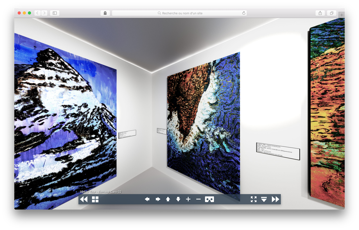 mymonart's tweet photo. #monart innovates and offers incredible artistic experiences! What do you think of this virtual tour #screenshot? @BernardGaro #blockchain #art #STO #VirtualReality #exhibition #paintings https://t.co/TcKvEh70iV