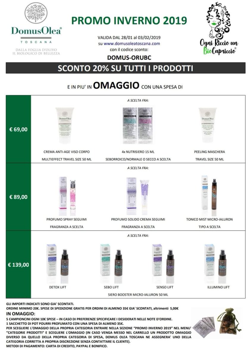 senzalaefinale's tweet photo. E comunque fino a domenica promo Domus col codice "DOMUS-ORUBC" 
Se non conoscete l'eccellente l'azienda @DomusOleaT vi invito davvero a provarli, ogni prodotto è una meraviglia 😍 
E ovviamente vi aspettiamo su @BriccioleORUBC 
#Promo #ecobio https://t.co/CmEftRWXwW