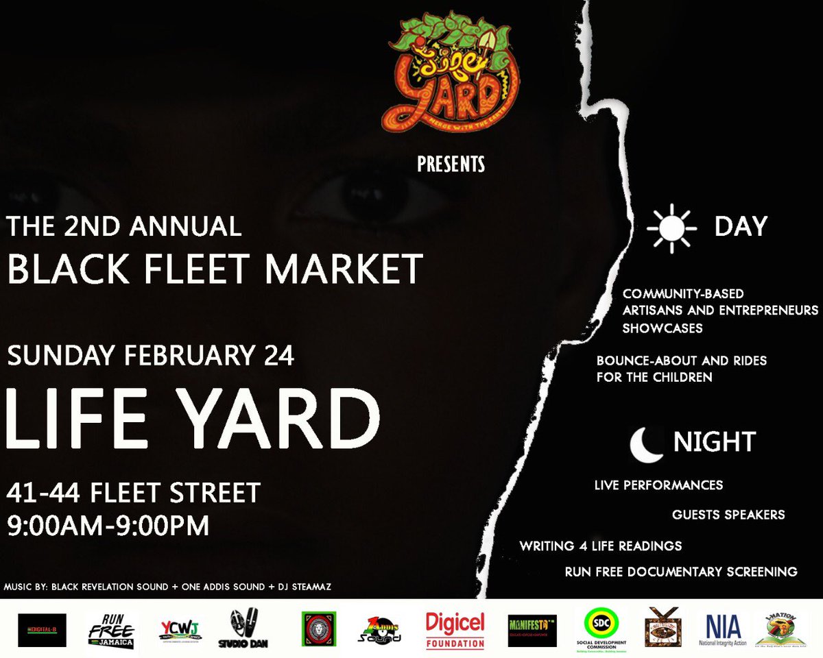 KingRasHim's tweet photo. @dempsterchung Black Fleet Market : Class Party Edition 
Sunday 24 February 2019 
 @ LifeYard 41-44 Fleet Street 
9am -9pm 
#BlackFleetMarket 
#BlackFleetMarket19 
#20writeteen #southsideeyetv #studiodan 
#BlackRevelationzSound
#LifeYard 
  #mergetheenergy 
#mergetheearth https://t.co/3Wt0SJZO1A