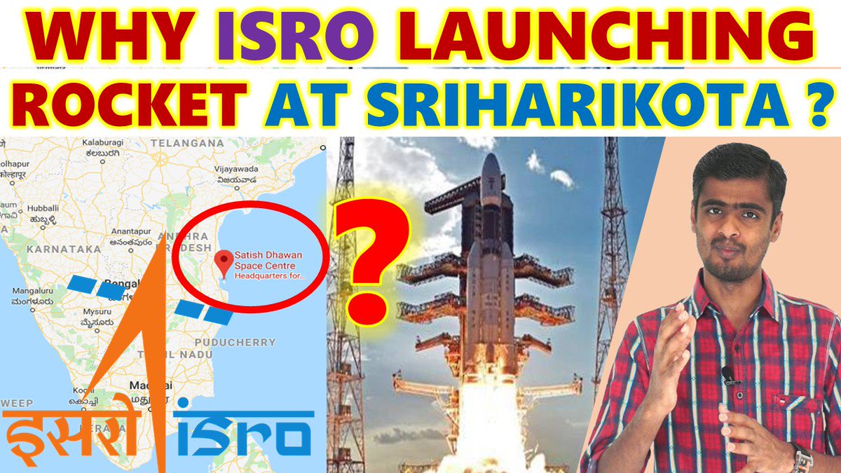 DummyScientist's tweet image. Full video link youtu.be/dMsjDRaUyGE
Why ISRO Launching ROCKET from SRIHARIKOTA ? | Equatorial Launch | இஸ்ரோ ஏன் ஸ்ரீஹரிகோட்டாவில் இருந்து ராக்கெட் அனுப்புகிறது ? 
For more videos SUBSCRIBE  
youtube.com/c/DummyScienti… …
#ISROrocketlaunch #Equatoriallaunch #ISRO #rocketscience