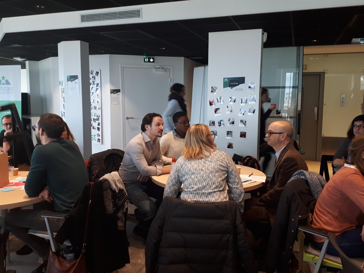 fdj_united's tweet photo. Début du #TSBootcamp 2019 pour les 2 équipes FDJ : 1er workshop avec les autres #intrapreneurs chez @TechstarsParis ! https://t.co/Hj3OqLt6Zj