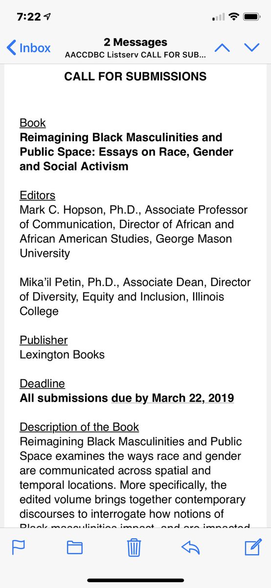 smileitsjoy's tweet image. Hey all #TrynaGrad #CIteASista #SisterPhD #firstgendocs #blkgradlife 
I got this call yesterday, and i really want to submit something but i may not have the time. Or i would love to work with someone else. 
Anyone interested? I can send info