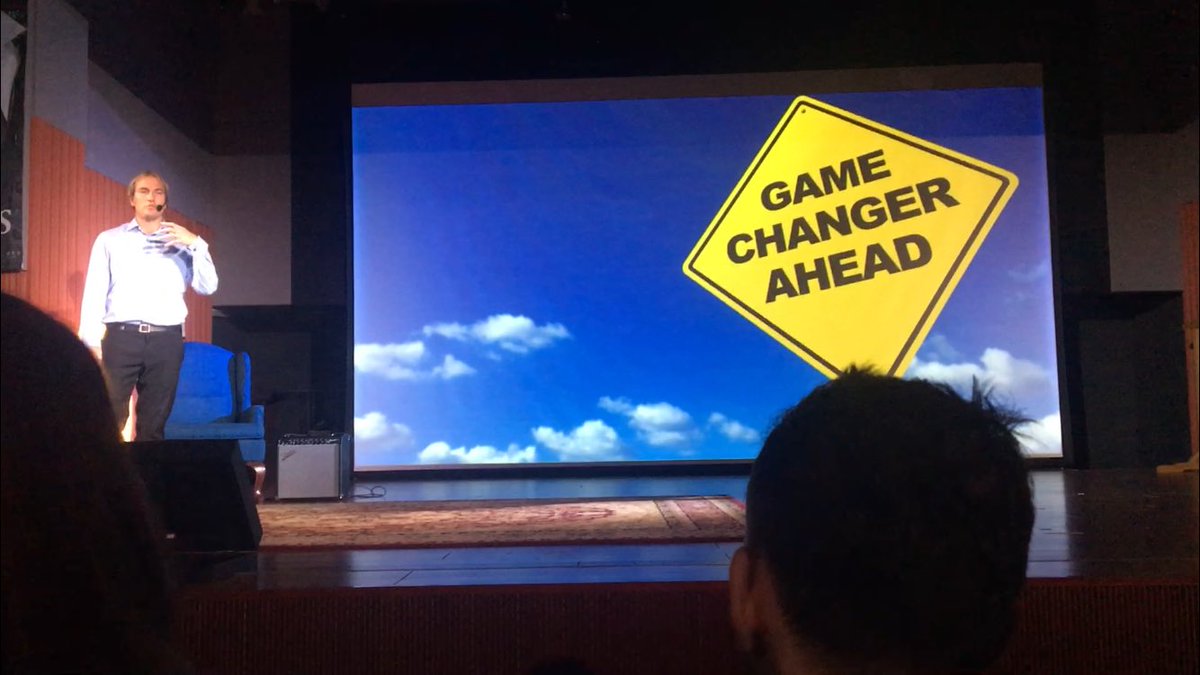 MerynRainey's tweet photo. Loved hearing @deanraineynz speak about the value of using emergent technology in the classroom, during his #lightningtalk at #vtcon #gamechangers #musiceducation https://t.co/HvswilgaE8