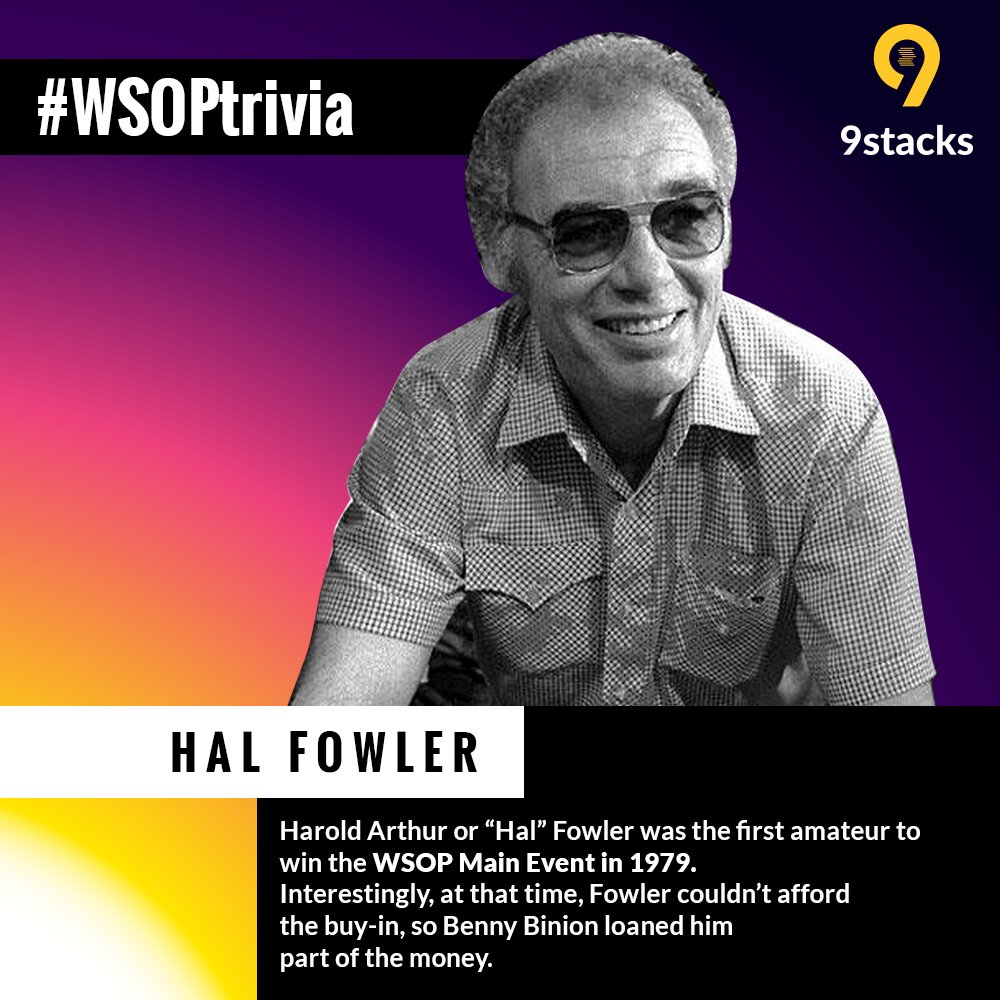 9stacksonline's tweet photo. Sometimes, you don’t have to be a pro to beat other professionals.

#WSOPTrivia #ForTheBracelet #Trivia #HalFowler https://t.co/kWCqw3AF6X