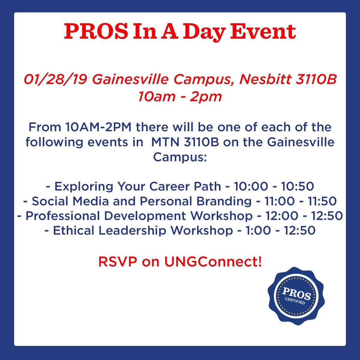 MCCBPROS's tweet image. PROS Weekly Update : 01/28 - 02/01