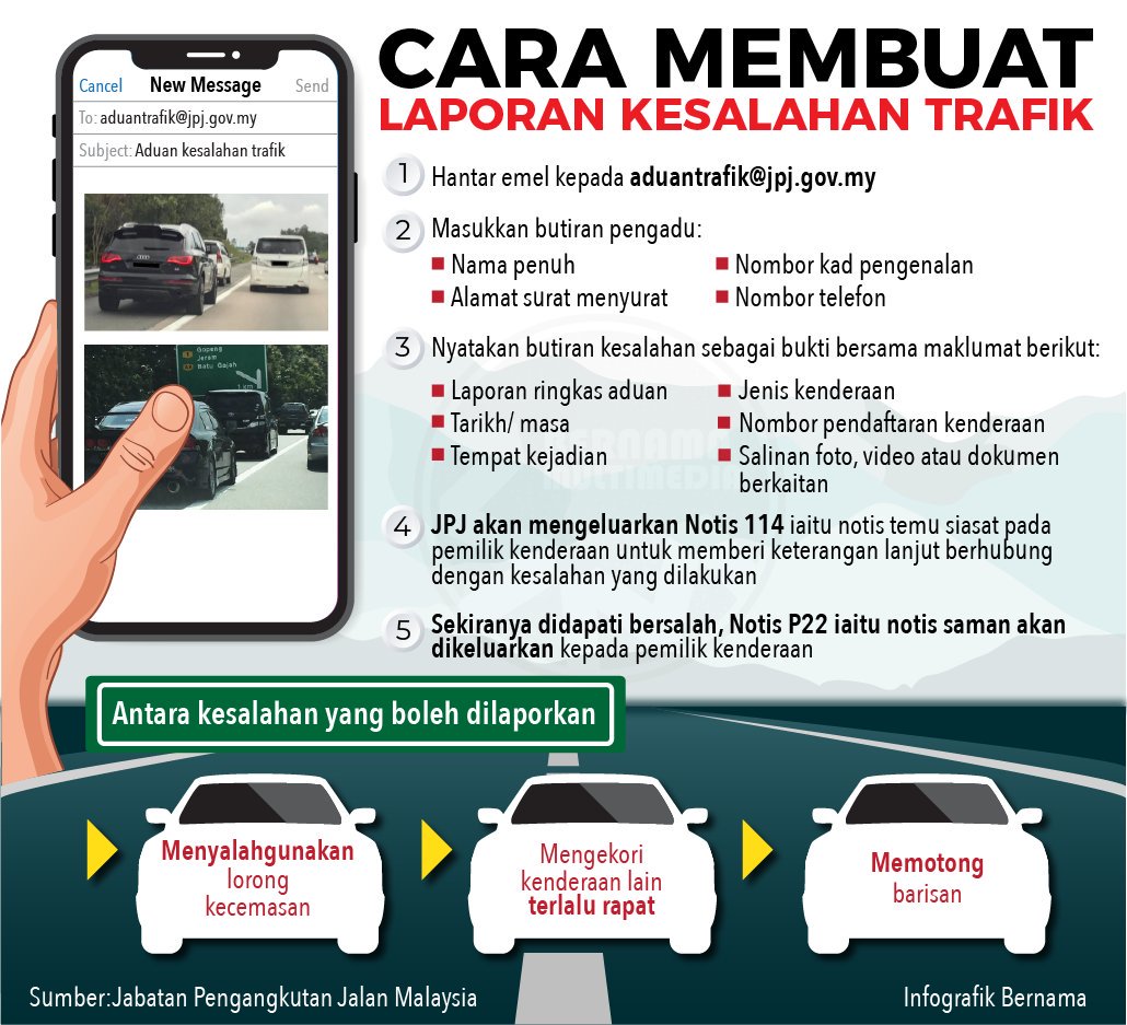 Jalanraya sesak, nampak pemandu tamak cuba guna lorong kecemasan, apa kita nak buat?