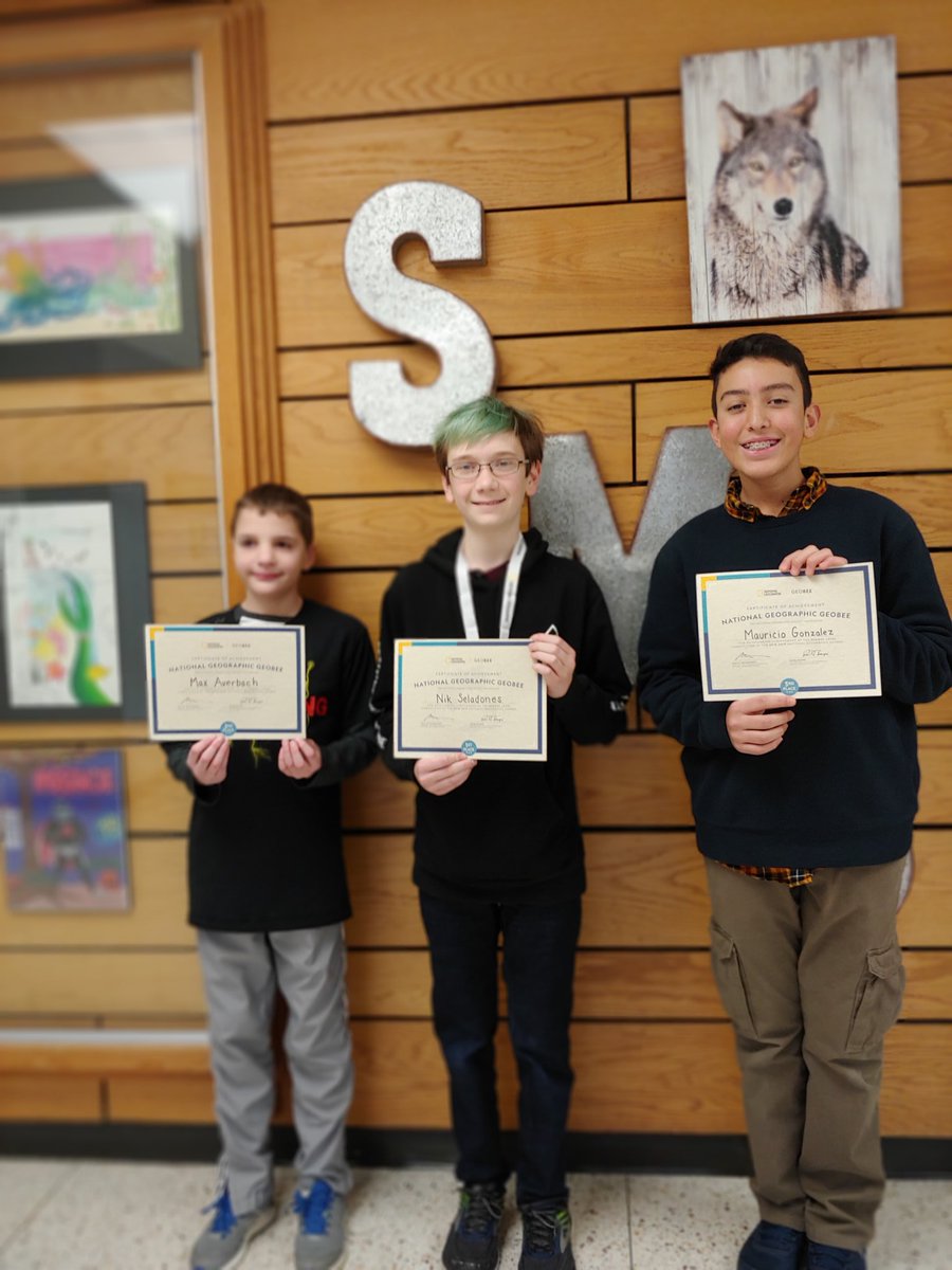 psd_abrams's tweet photo. Congratulations to our 3 GeoBee finalists. You made #springhousems proud today! https://t.co/NESJ3DujhK