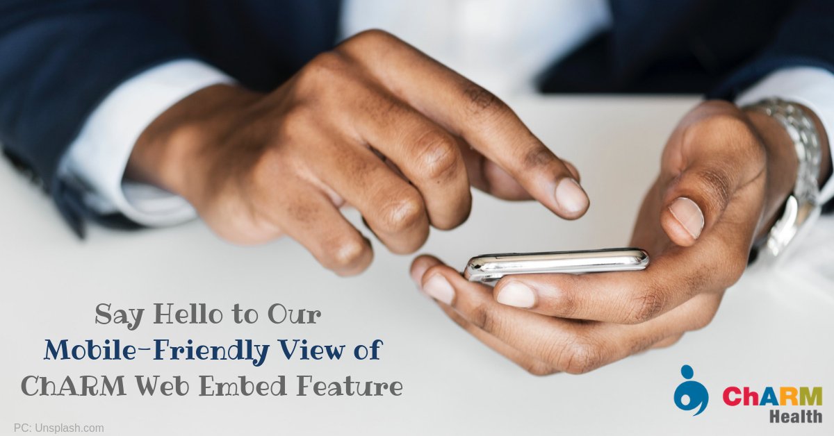 charmhealth's tweet image. ChARM Web Embed feature is now Mobile-friendly.  Check out here for details - wiki.charmhealth.com/release-notes.…
 #WebEmbed #Mobilefriendly #MobileUI