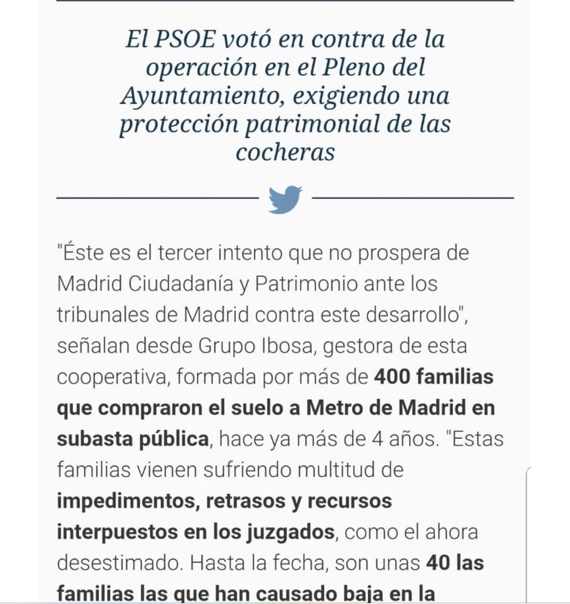 DdelRdelC's tweet photo. Una vez resuelto el tema de la protección con la sentencia #LasCocherasNoSonPatrimonio 
Nos podéis informar sobre que vais a hacer a partir de ahora?  @MercedesDS21 @PSOEMadridAyto 
#443familias esperan una respuesta. https://t.co/uGsk7GV7aG