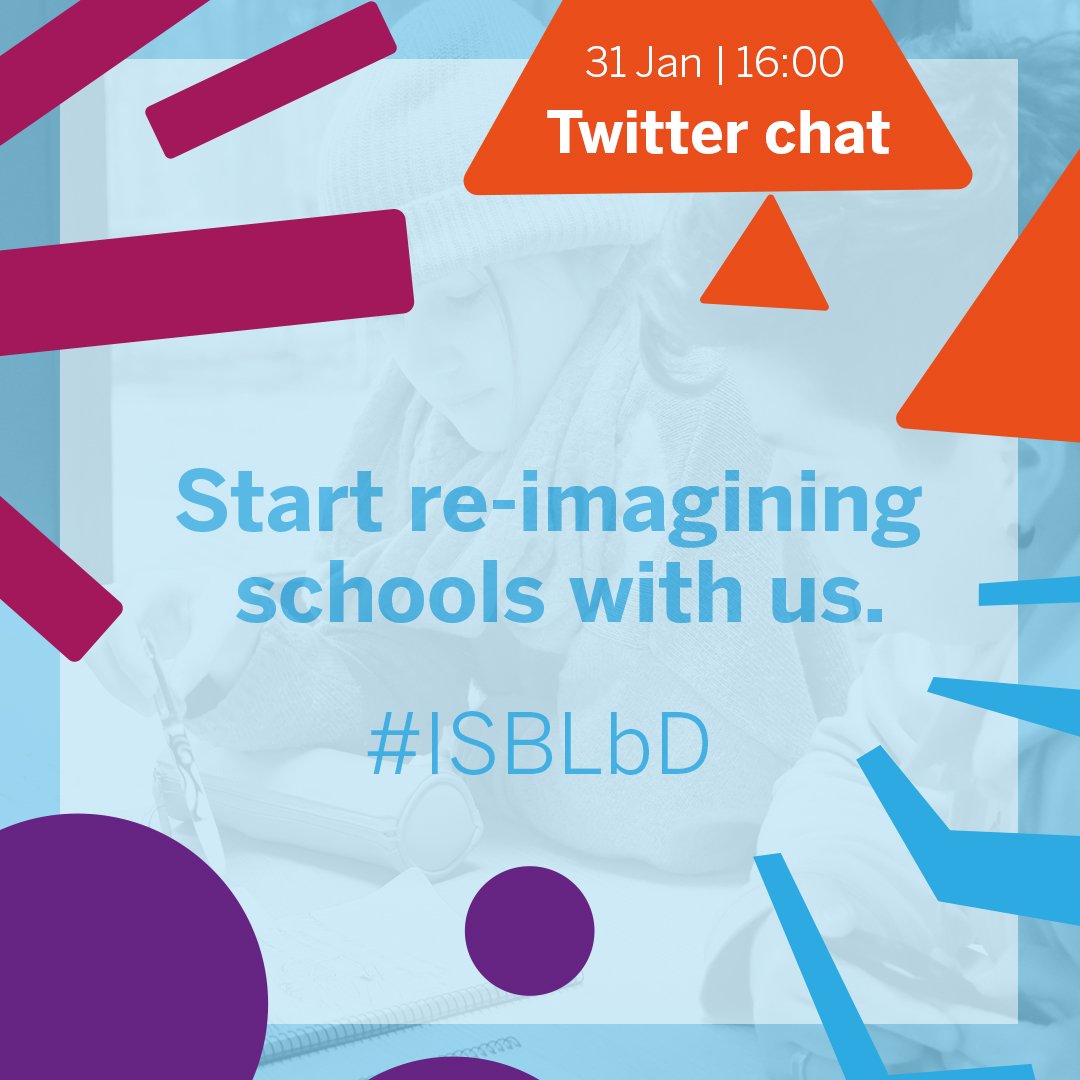 IntSchBrussels's tweet photo. Can't attend Learning by Design but want to be a part of the conversation? Join LbD Twitter chat this Thursday, 31 Jan at 16:00 CET and start re-imagining schools with us! #ISBLbD @JenWilliamsEdu @ewanmcintosh @katiemartinedu @edbice @IntegrateEd @MathildeDratwa @MisterMinor https://t.co/FEMmUo4VRW