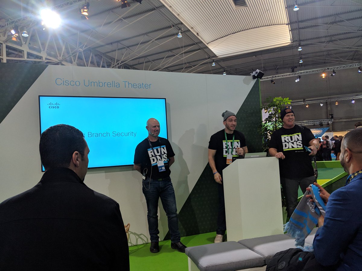 eversonc's tweet image. Securing the branch in the Cisco umbrella theater #CLEUR #CiscoSecurity #beanies