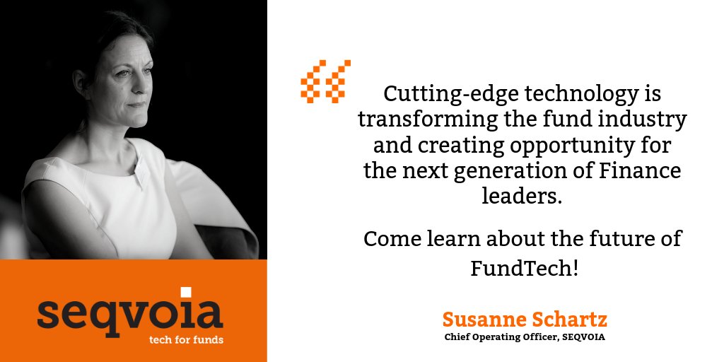 Seqvoia_'s tweet photo. Interested in the #FundSector & #RegTech? Come and learn more about the opportunities at hand! Our COO, Susanne Schartz will be presenting #SEQVOIA at the #LuxembourgSchoolofFinance on Thursday!
#UniRecruitmentWeek #FinTech @The_LHoFT @LuxFinance @MinFinLux @uni_lu https://t.co/XNyPFXE7UF
