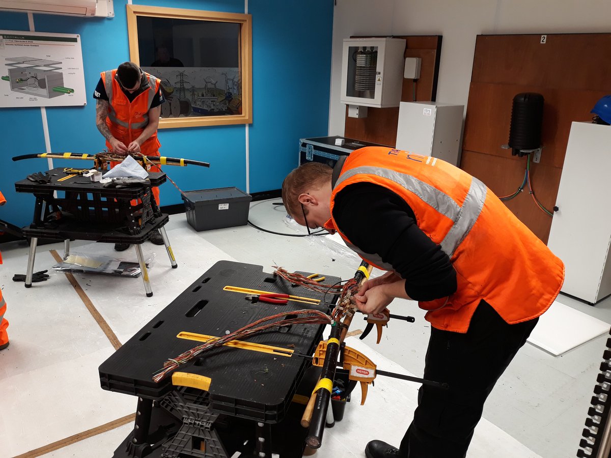 NTRStraining's tweet image. Our Digital Communication Network Infrastructure &amp;amp; Services Course continues this week with 50 pair Copper Cabling.
Contact info@ntrs.co.uk for further information on our Level 3 ELCAS approved course.
#copper #fibre #coppercabling #telecommunications #elcasapproved