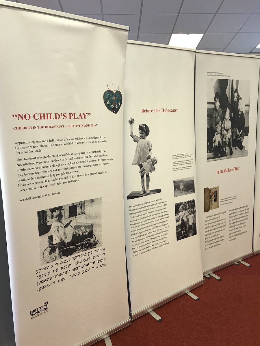 MandiB_'s tweet photo. Students from @HaydockYear8 visiting @STHLibraries #HaydockLibrary to view the exhibition #NoChildsPlay to commemorate @HMD_UK https://t.co/By34VPuwge