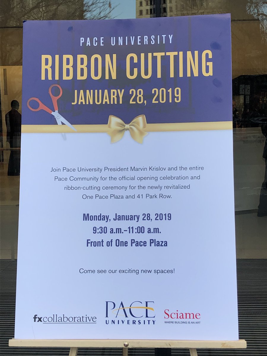 Pace University We Re Here At One Pace Plaza For The Official Opening Of Paceu S New Spaces Head Over Now