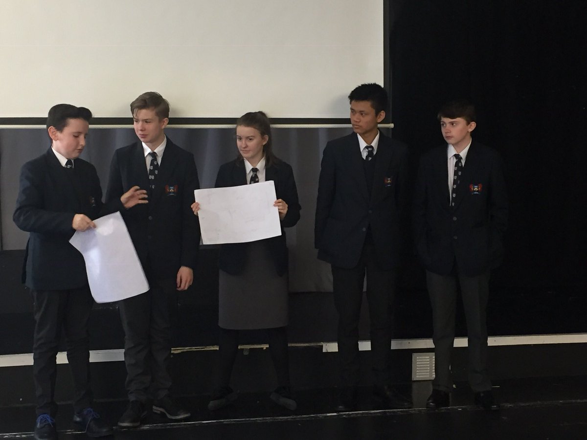 Our Year 9 learnt so much about architecture and sustainability today from the brilliant Philippa Birch-Wood from <a href="/Chetwoods/">Chetwoods Architects</a> They had to balance form &amp; function as they redesigned our school yard and had to adhere to the UN sustainability goals. Great ideas aplenty! Thank you!