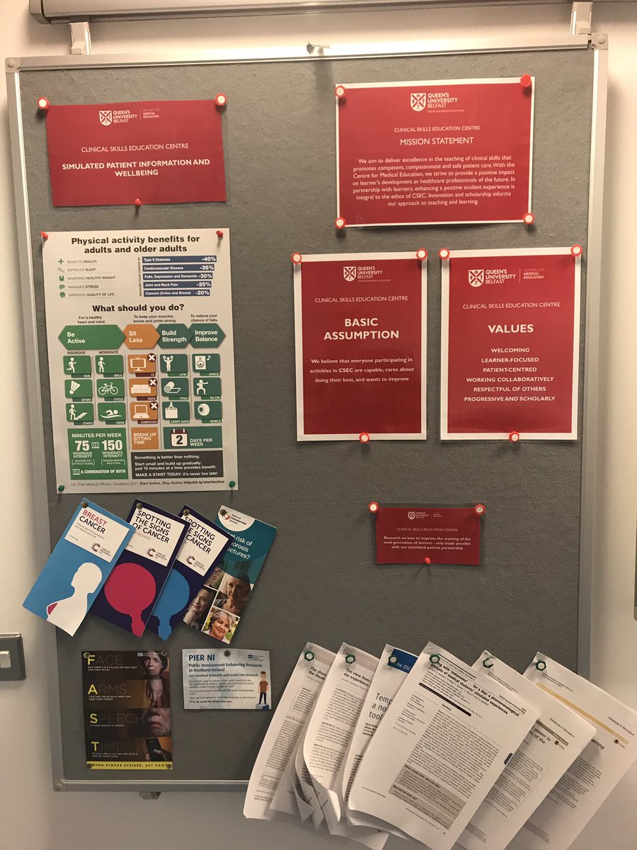 DrGerryG's tweet photo. Very proud of my #csec @gluke73 team and their recent #QI #qualityimprovement project in creating a #simulatedparticipant suite for our #sp colleagues - who work with us in training the next generation of doctors #PuttingPeopleFirst @MurphingtonPost @DebraNestel @QUBPeopleFirst https://t.co/JJZuJkJ6gN
