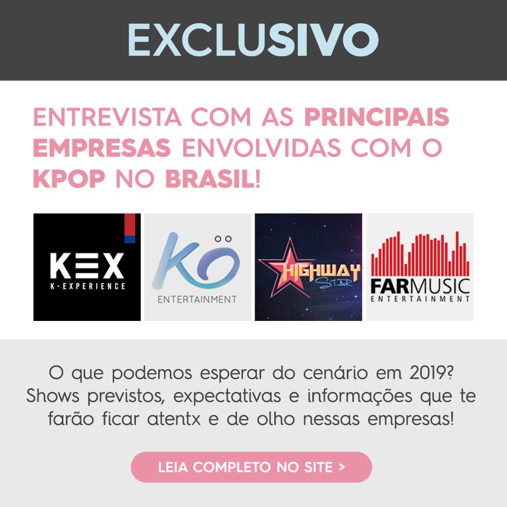 k4usportal's tweet photo. O número de shows e eventos com k-idols no Brasil aumentou. Em 2018 chegamos a 21 atrações! Para entender melhor a perspectiva do mercado para 2019, conversamos com: @kex_oficial, @KOEnt_Oficial, @followhwstar e @farmusicent. 
👉  Leia aqui: https://t.co/8cpZQmjbr4 https://t.co/lNgrWnC79V