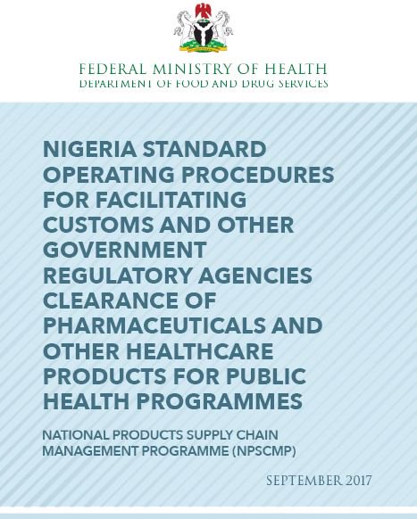 Nscipnigeria's tweet photo. Nigeria #SOP for facilitating #customs & other government regulatory agencies' clearance of #pharmaceuticals & other healthcare products for public health programs, was developed from Nigeria #SupplyChain Policy, to guide stakeholders in importation of health products. #NSCIP https://t.co/ORtnmcrLgt