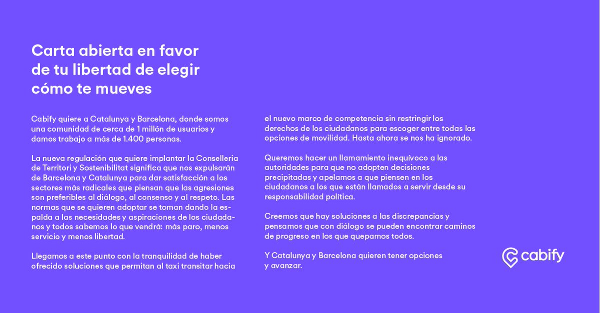 Cabify España tweet media