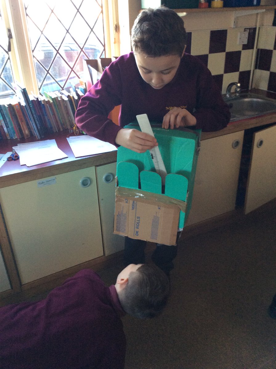 SJMSchool's tweet photo. Elm have been completing the final stage in their Dyson project this afternoon, testing and evaluating their designs. #STEM #Dysonengineering #dysondesignprocessbox @DysonUK https://t.co/7OqqsMvhfC