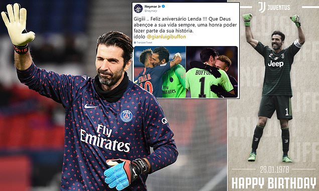 Football stars wish Gianluigi Buffon happy birthday as he turns 41  