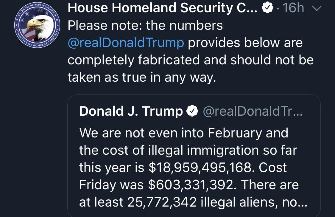 TwiterlessGuru's tweet image. I’m so dead...The official House Homeland Security Committee account really said “He made that shit up.” 😂