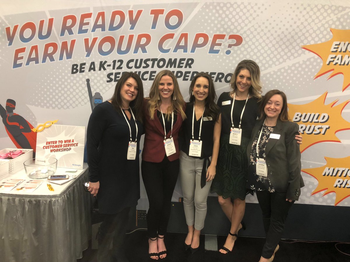 annaesalone's tweet photo. Come see us at #TASA19 and enter to win a free customer service workshop! #booth832 @K12Insight https://t.co/PMO2bYDOba